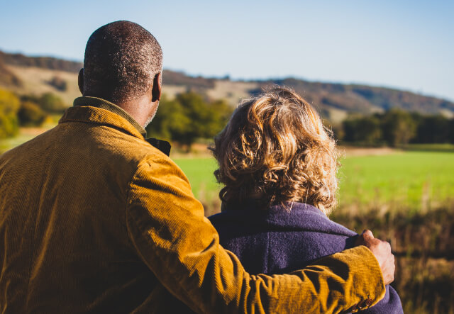 Couple Looking Out