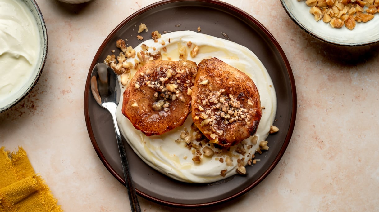 Honey & Cinnamon Air Fryer Pears