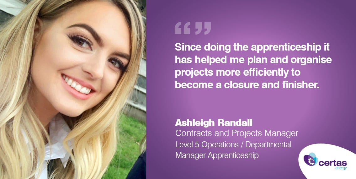 Ashleigh Randall – Contracts and Projects Manager