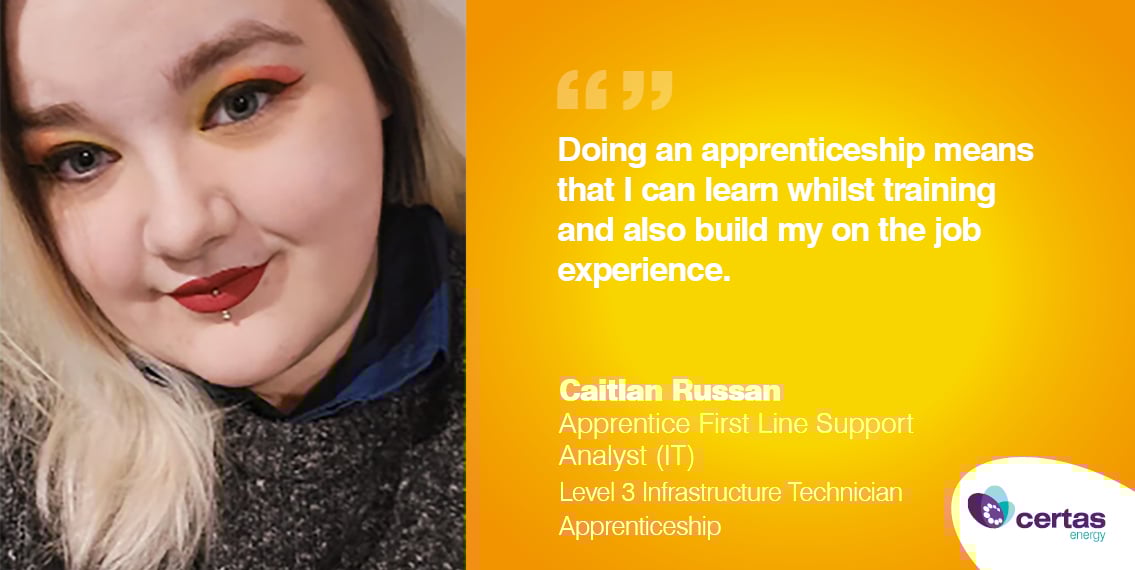Caitlan Russan – Apprentice First Line Support Analyst