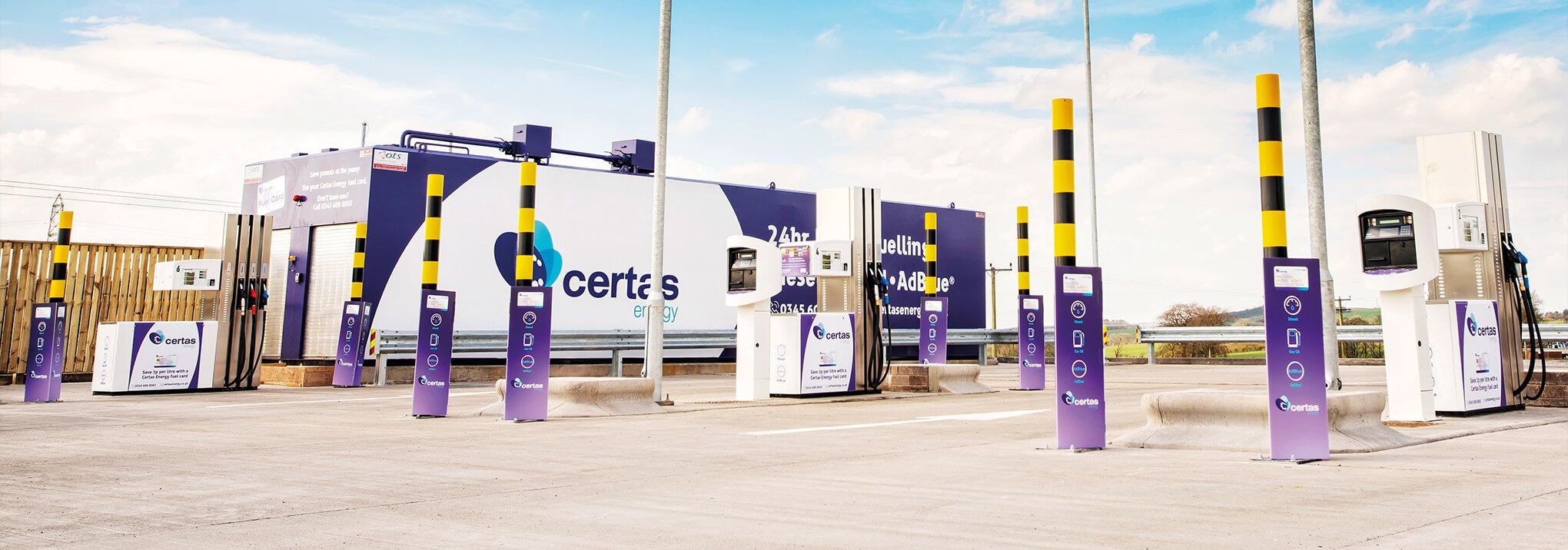 Where can I use my Certas Energy Fuel Card?