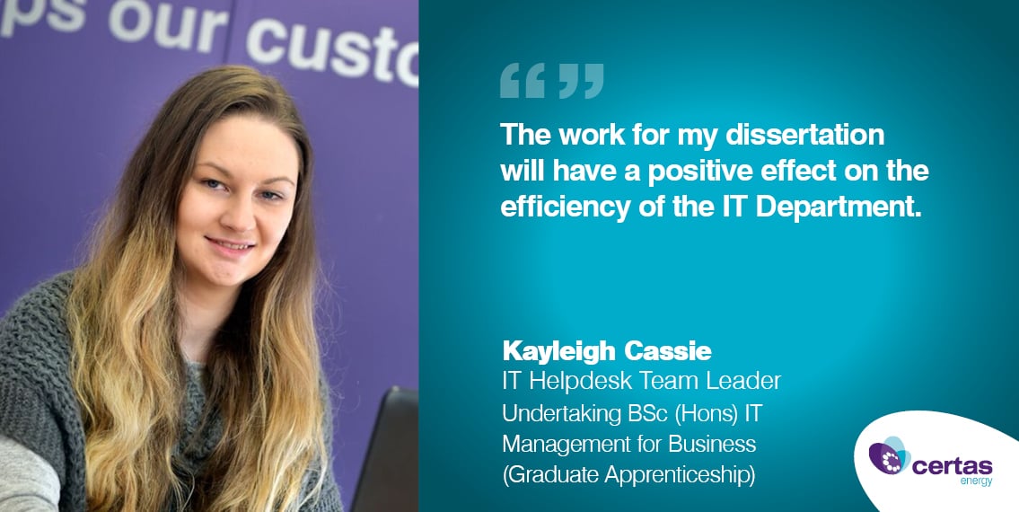 Kayleigh Cassie – IT Helpdesk Team Leader